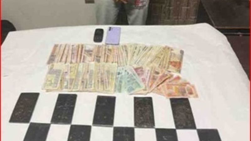المتهم والمضبوطات