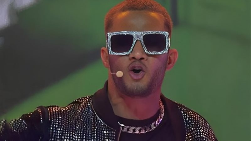 محمد رمضان خلال حفل كأس الأمم الإفريقية