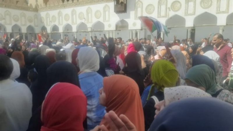 مظاهرات في الجامع الأزهر