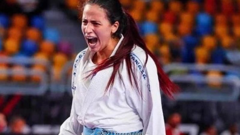 نرورسين علي لاعبة المنتخب الوطني للكاراتيه