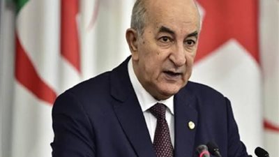 الرئيس الجزائرى: ما يحدث في غزة جريمة حرب مكتملة الأركان