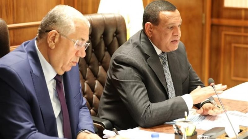 وزيرا التنمية المحلية والزراعة خلال الاجتماع