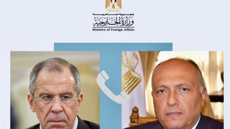 وزير الخارجية سامح شكري ووزير خارجية روسيا سيرجي لافروف