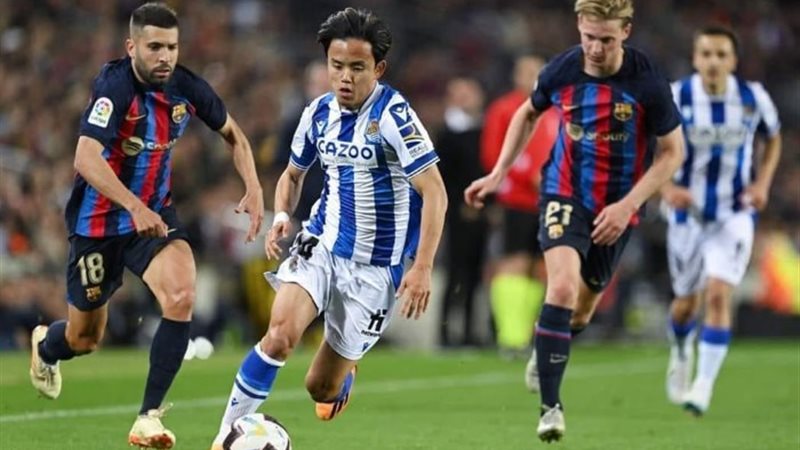 لاعبو برشلونة وسوسيداد