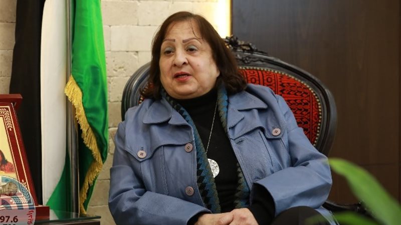 مي الكيلة وزيرة الصحة الفلسطينية