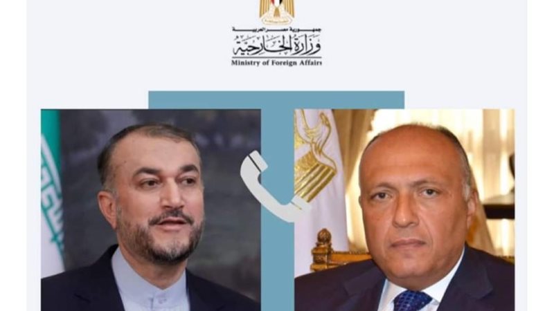 وزير الخارجية ونظيره الإيراني