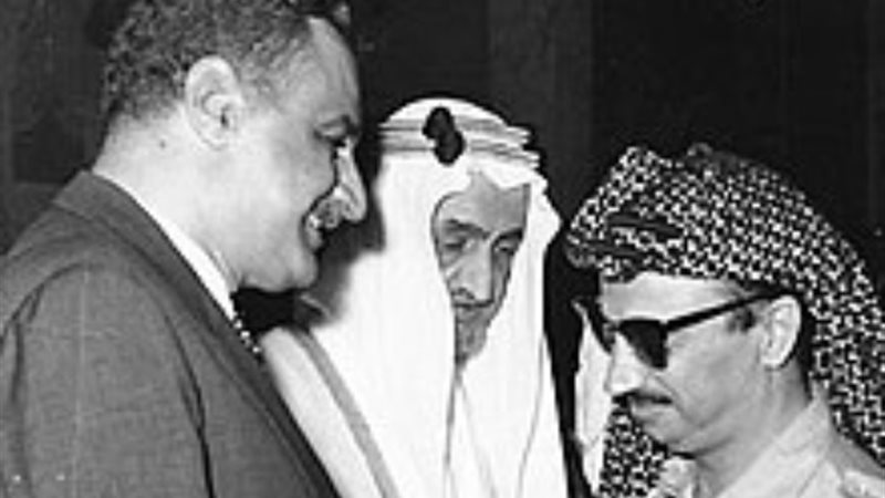 ياسر عرفات وجمال عبد الناصر - أرشيفية