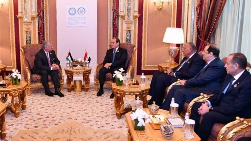 الرئيس السيسي ملك الأردن