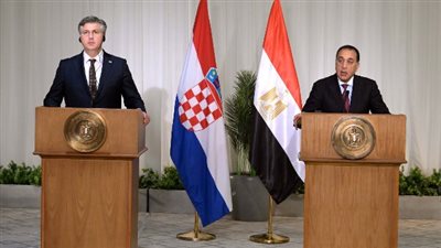 «مدبولي»: هناك توافق مصر بين وكرواتيا بشأن حل دائم للقضية الفلسطينية