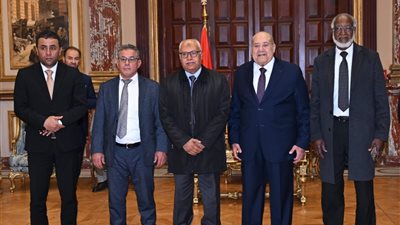 رئيس مجلس الشيوخ يستقبل وفد أعضاء المجلس الأعلى للدولة الليبي