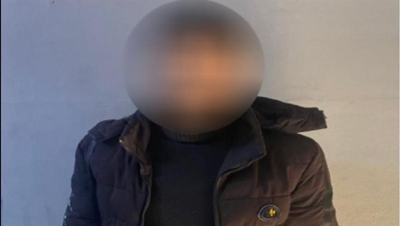السائق المتهم عقب ضبطه