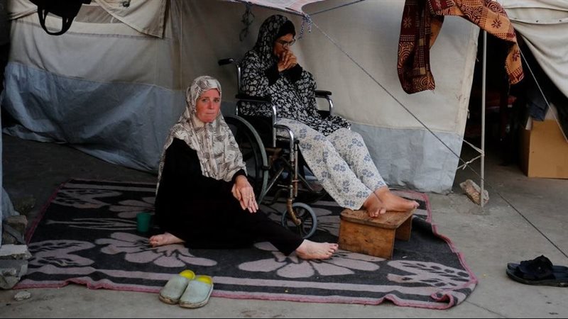 معاناة النساء في غزة