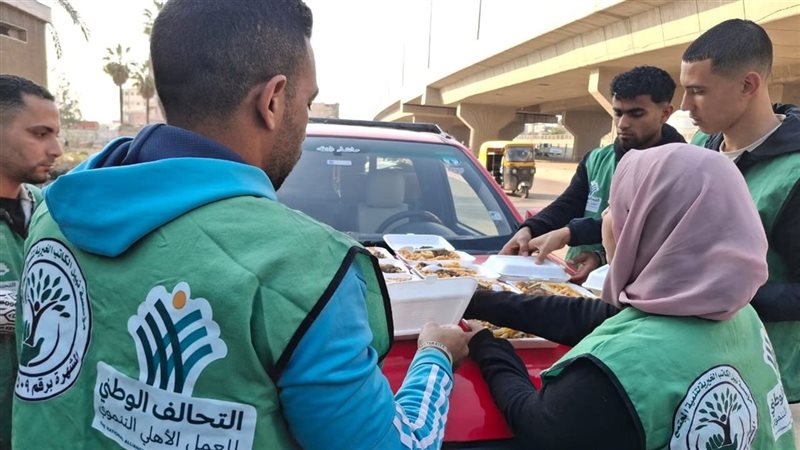  توزع 2500 وجبة غذائية في محافظة البحيرة