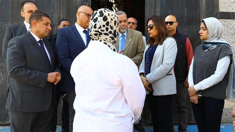 وزيرة التنمية المحلية في مجزر الخانكة