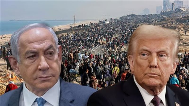 نتنياهو وترامب ومخطط تهجير الفلسطينيين