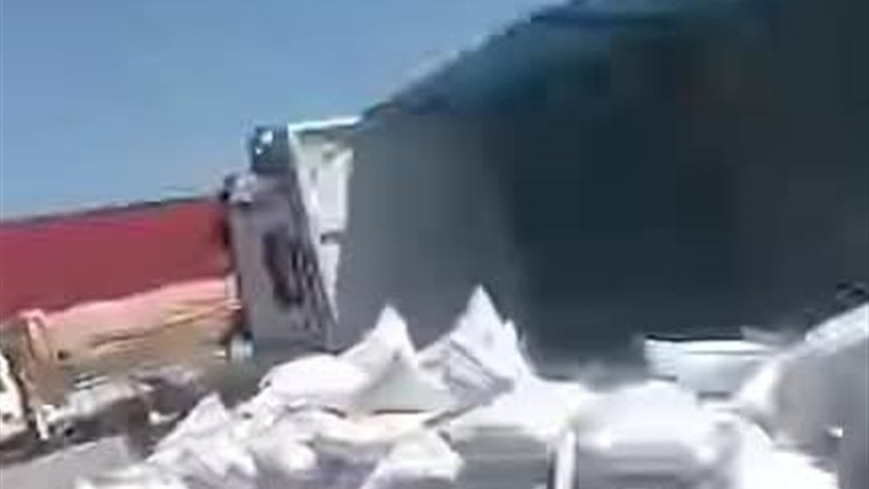 جانب من الحادث 