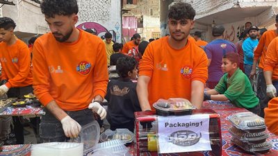 شباب مدينة الرب.. استعدادات مكثفة لإفطار المطرية