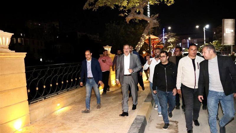 محافظ المنوفية يفتتح أعمال تطوير وتجميل ممشى شبين الكوم