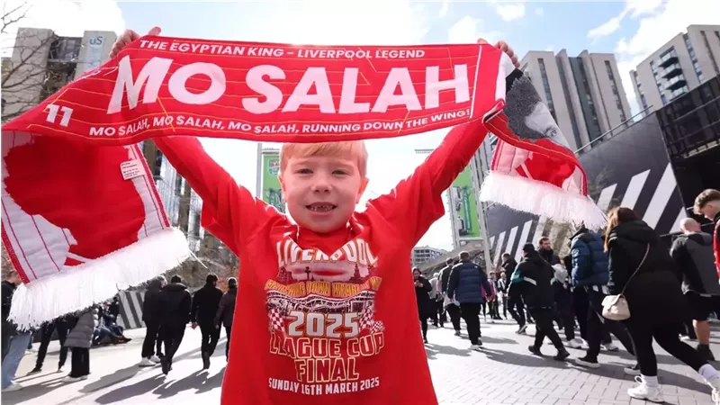 جماهير ليفربول تدعم محمد صلاح