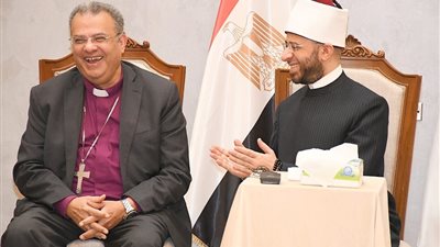  وزير الأوقاف يستقبل وفد الكنيسة الإنجيلية بمسجد مصر الكبير