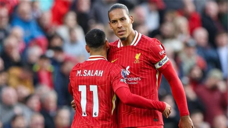 محمد صلاح وفان دايك