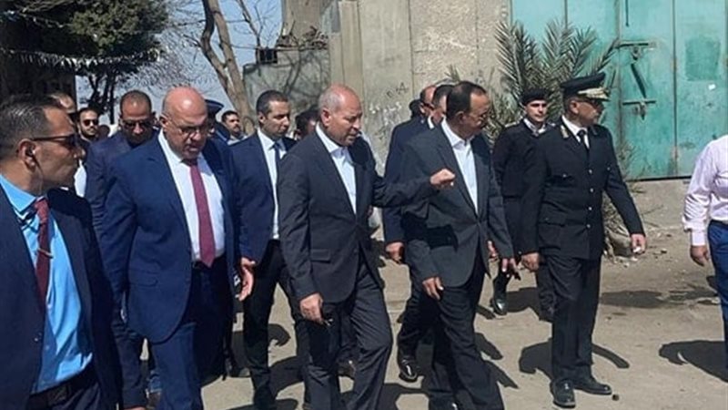 محافظ القاهرة يتفقد اعمال الاخلاء