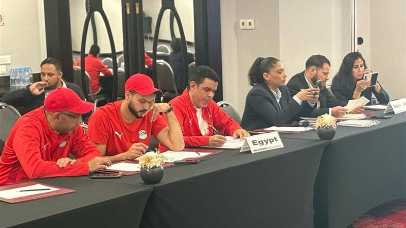 الاجتماع الفني لمنتخب مصر 