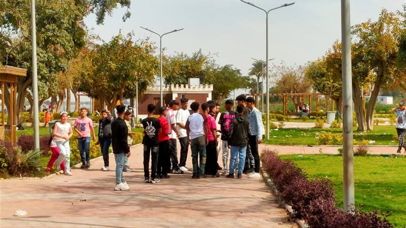 زوار الحدائق خلال إجازة عيد الأضحى