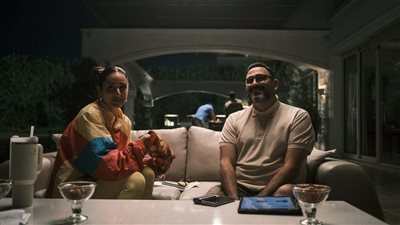 أكرم حسني ودينا الشربيني،