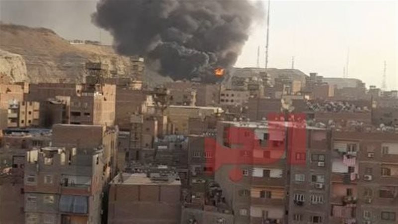حريق منشأة ناصر