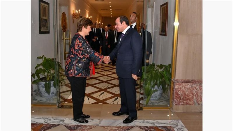 السيسي ومديرة صندوق النقد الدولي
