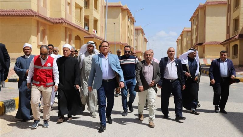 محافظ شمال سيناء في زيارة لرفح الجديدة