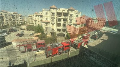  انتداب المعمل الجنائي لمعاينة حريق مركز عناية صحية بالتجمع الخامس