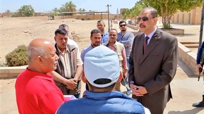 محافظ سوهاج يزور المناطق الأثرية في أتريبس والهجارسة