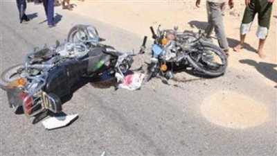 مصرع شابين فى حادث تصادم دراجتين بطريق الزملوطى الزراعى بالفيوم 