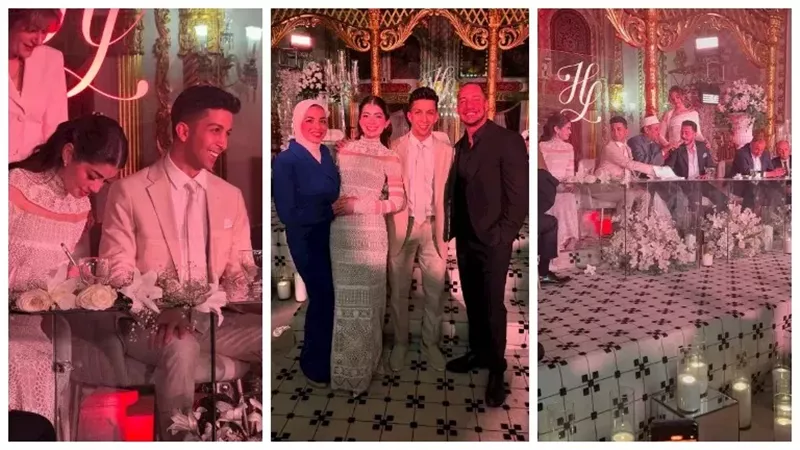 عقد قران هشام جمال وليلى زاهر