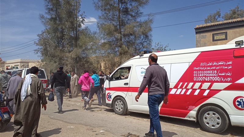 جنازة الطفلان الشقيقان ضحايا حريق مصنع المحلة 