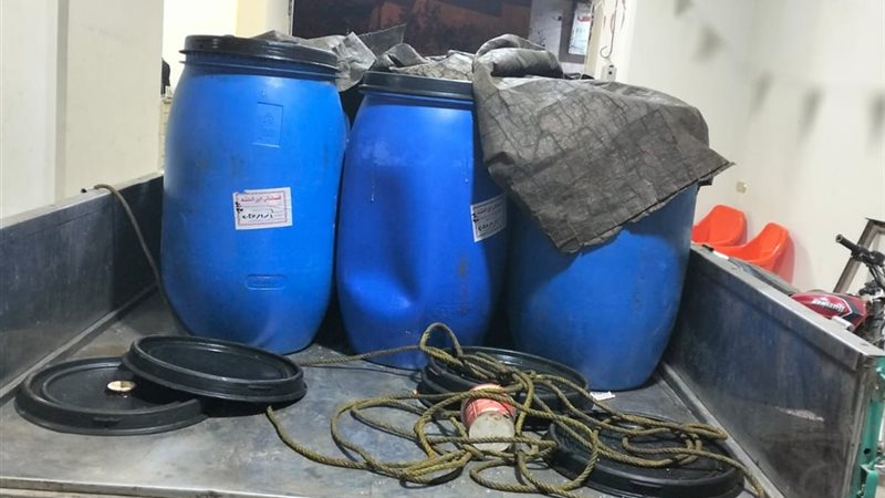 بعض المضبوطات من الفسيخ الفاسد