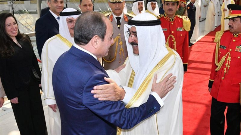 السيسي وأمير الكويت