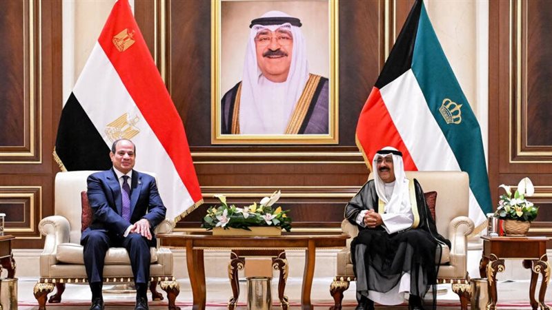الرئيس السيسي في ضيافة أمير الكويت