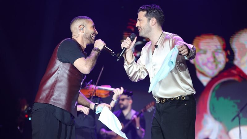 أحمد سعد يتألق في دويتو «ارقص يا حبيبي» مع Konstantinos بدبي