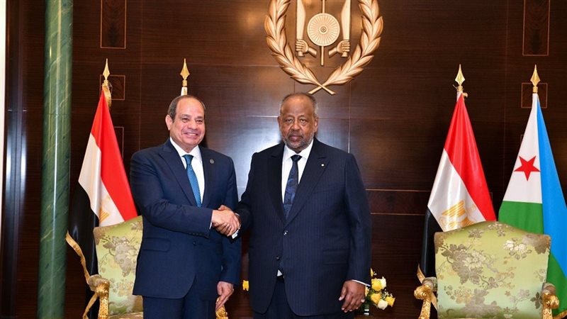 الرئيس السيسي والرئيس الجيبوتي