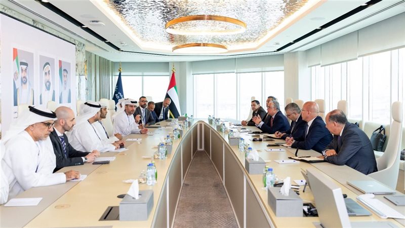 وفد اقتصادية قناة السويس خلال لقاء مسؤولي موانئ أبو ظبي