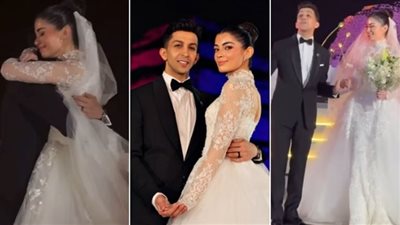 بحضور نجوم الفن وغياب تامر حسني.. زفاف أسطوري لـ ليلى زاهر وهشام جمال في «سقارة»