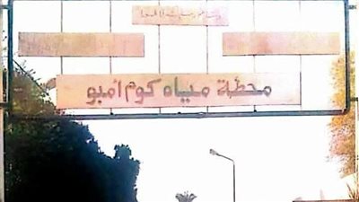 محافظ أسوان يشكل لجنة لوضع الحلول الفنية لإنتظام تشغيل محطة مياه الشرب بكوم أمبو