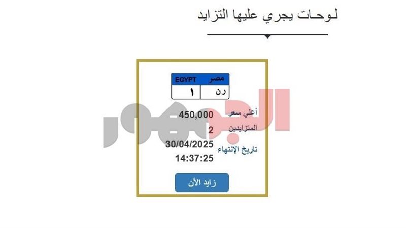 لوحة المرور ر ن 1