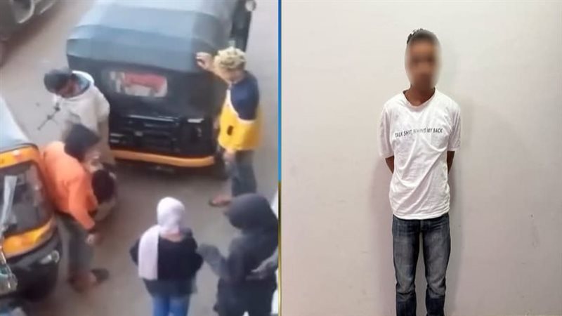 المتهم عقب القبض عليه