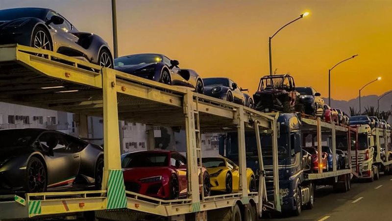 السيارات المشاركة في أكبر سباق في التاريخ بشرم الشيخ