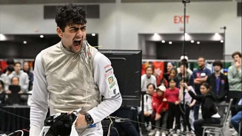 عبدالرحمن طلبة  لاعب سلاح شيش