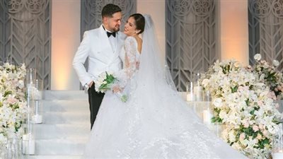 رنا رئيس تتصدر محركات البحث بعد حفل زفافها (صور)